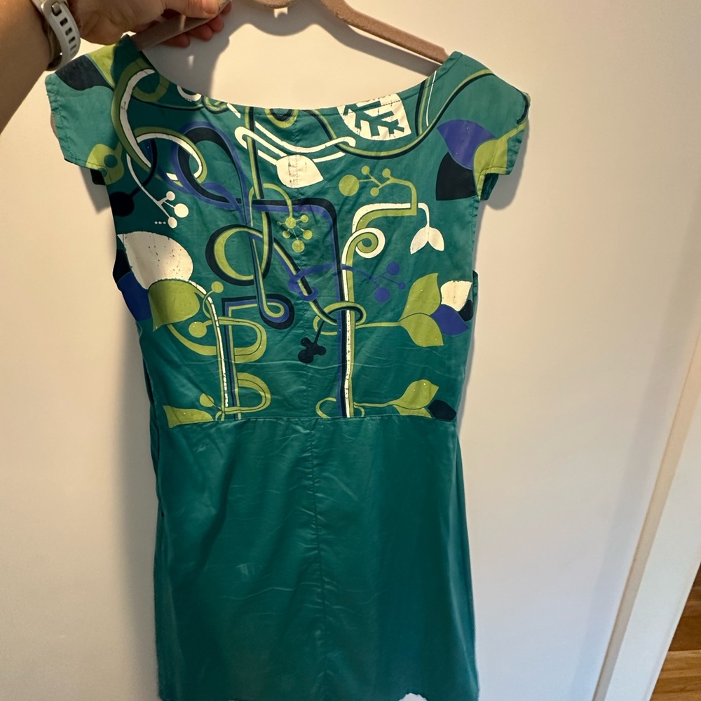 Skunkfunk Teal and Beige Dress
